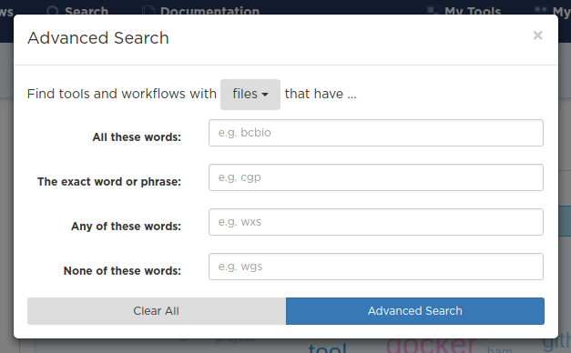 Advanced Search